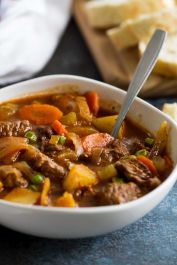 HOT: Classic Beef Stew with Field Greens & Fresh Bread