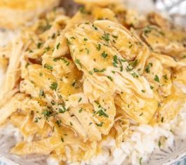 FZN: Shredded Chicken in Gravy with Biscuits