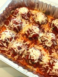 FZN: Homemade Meatballs in Red Sauce with 1# Dry Pasta